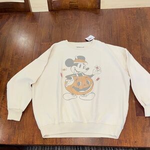 NWT American Eagle Halloween Cream Disney Mickey Mouse  Sweater
